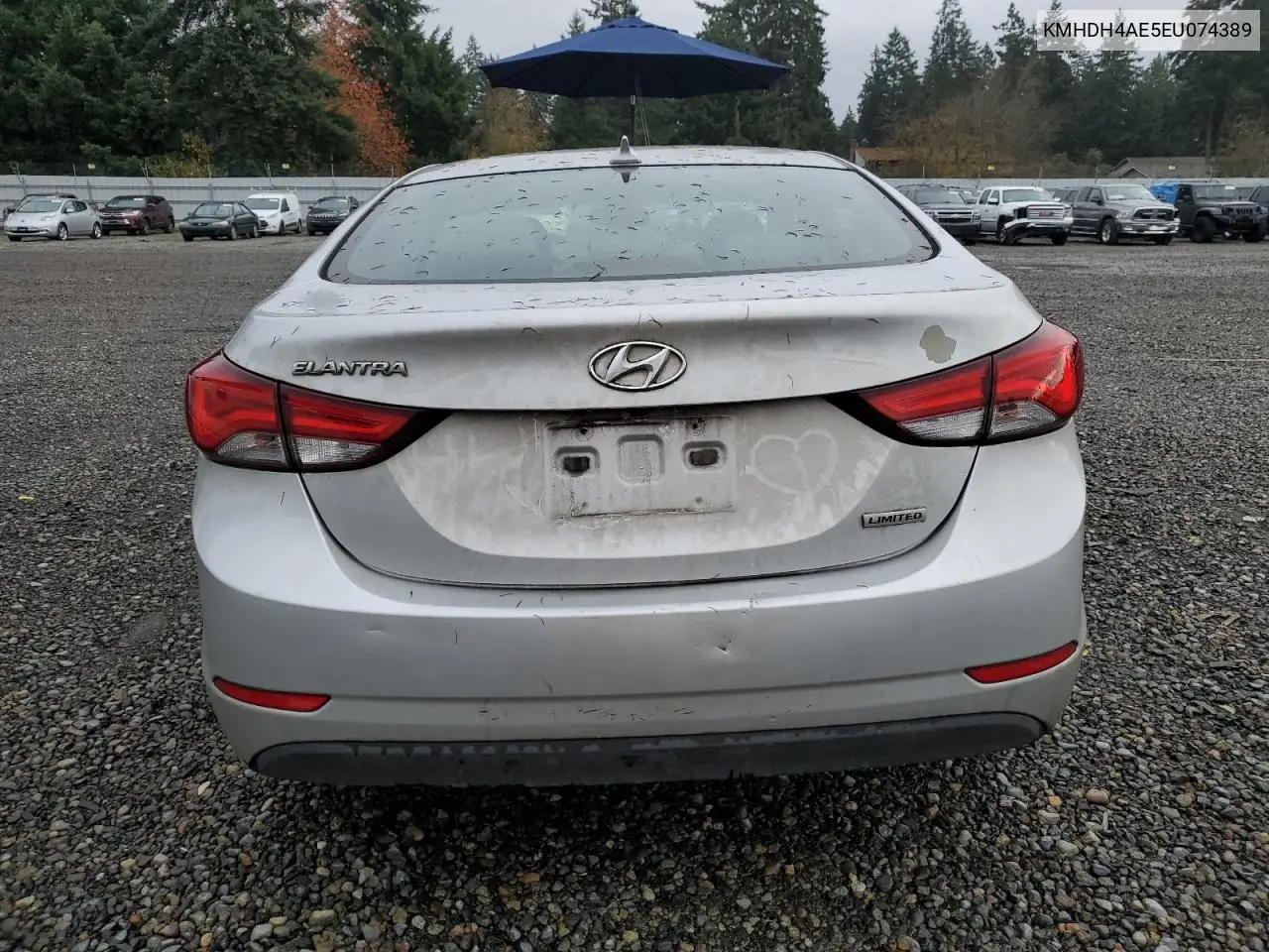 KMHDH4AE5EU074389 2014 Hyundai Elantra Se