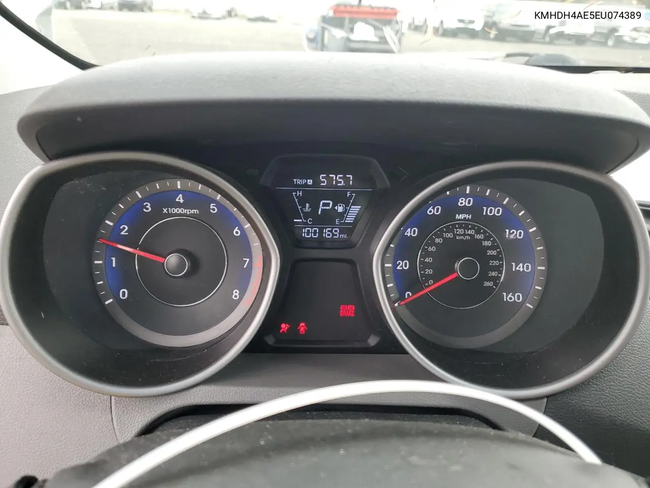 KMHDH4AE5EU074389 2014 Hyundai Elantra Se