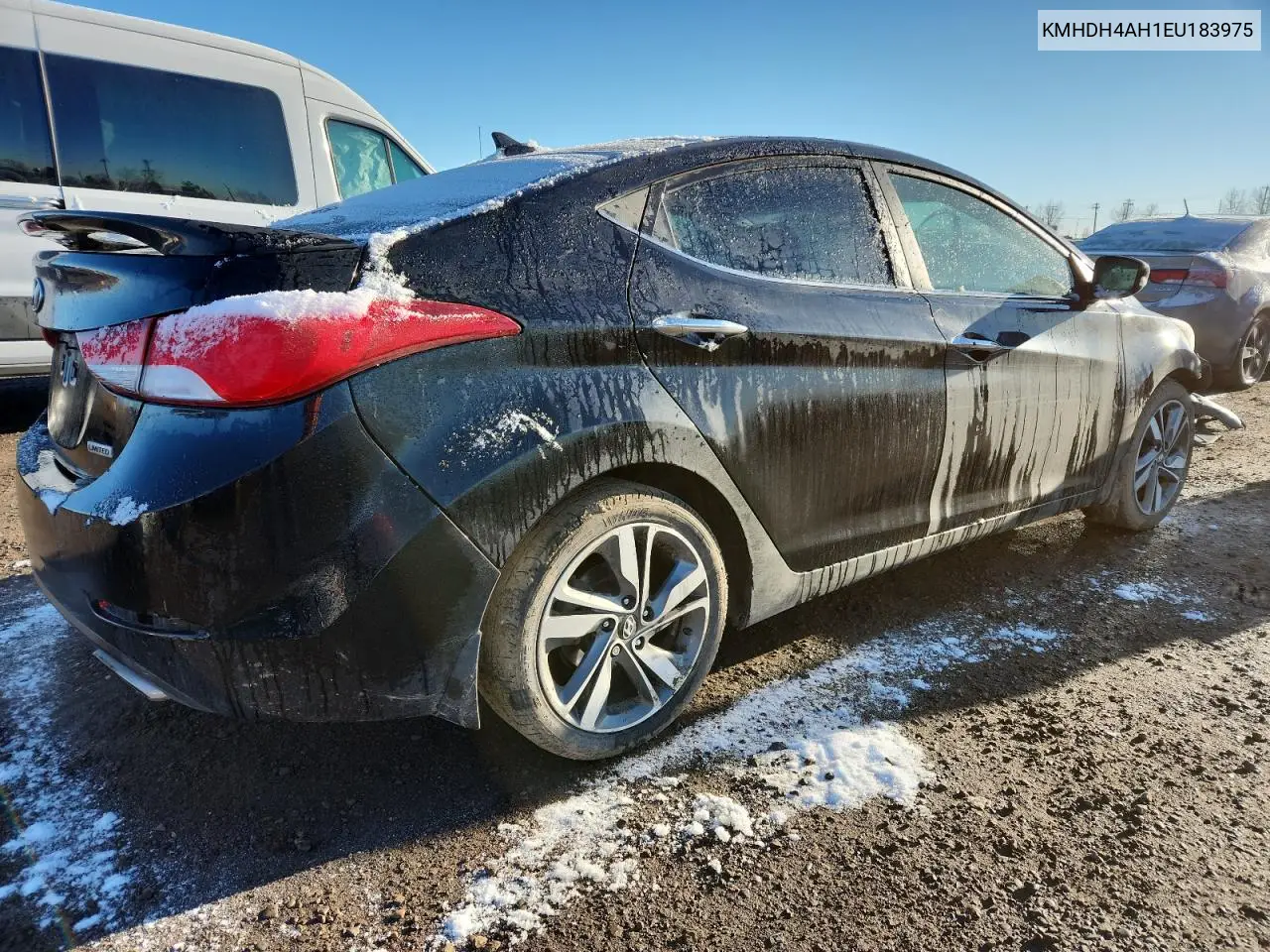 KMHDH4AH1EU183975 2014 Hyundai Elantra Se