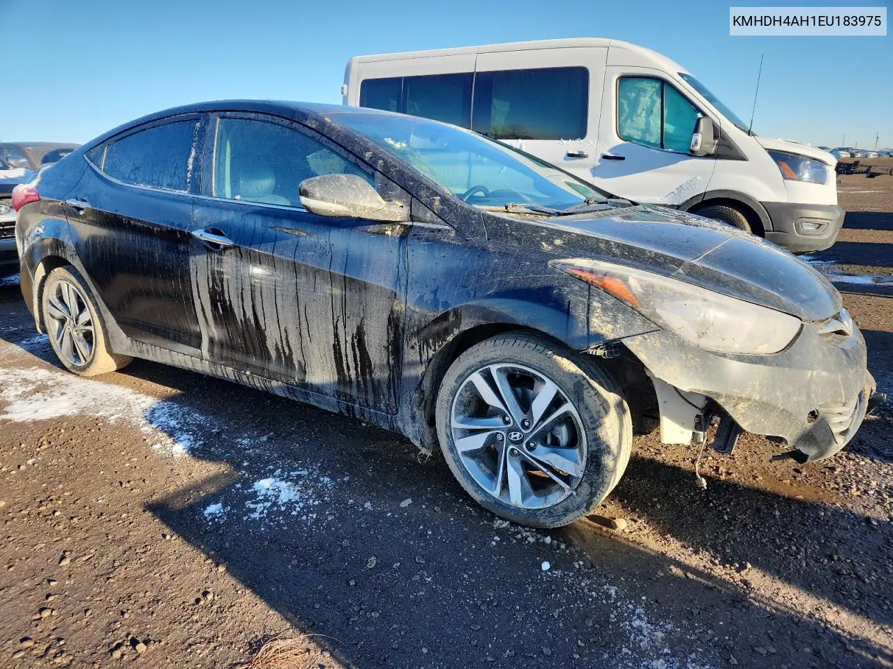 KMHDH4AH1EU183975 2014 Hyundai Elantra Se