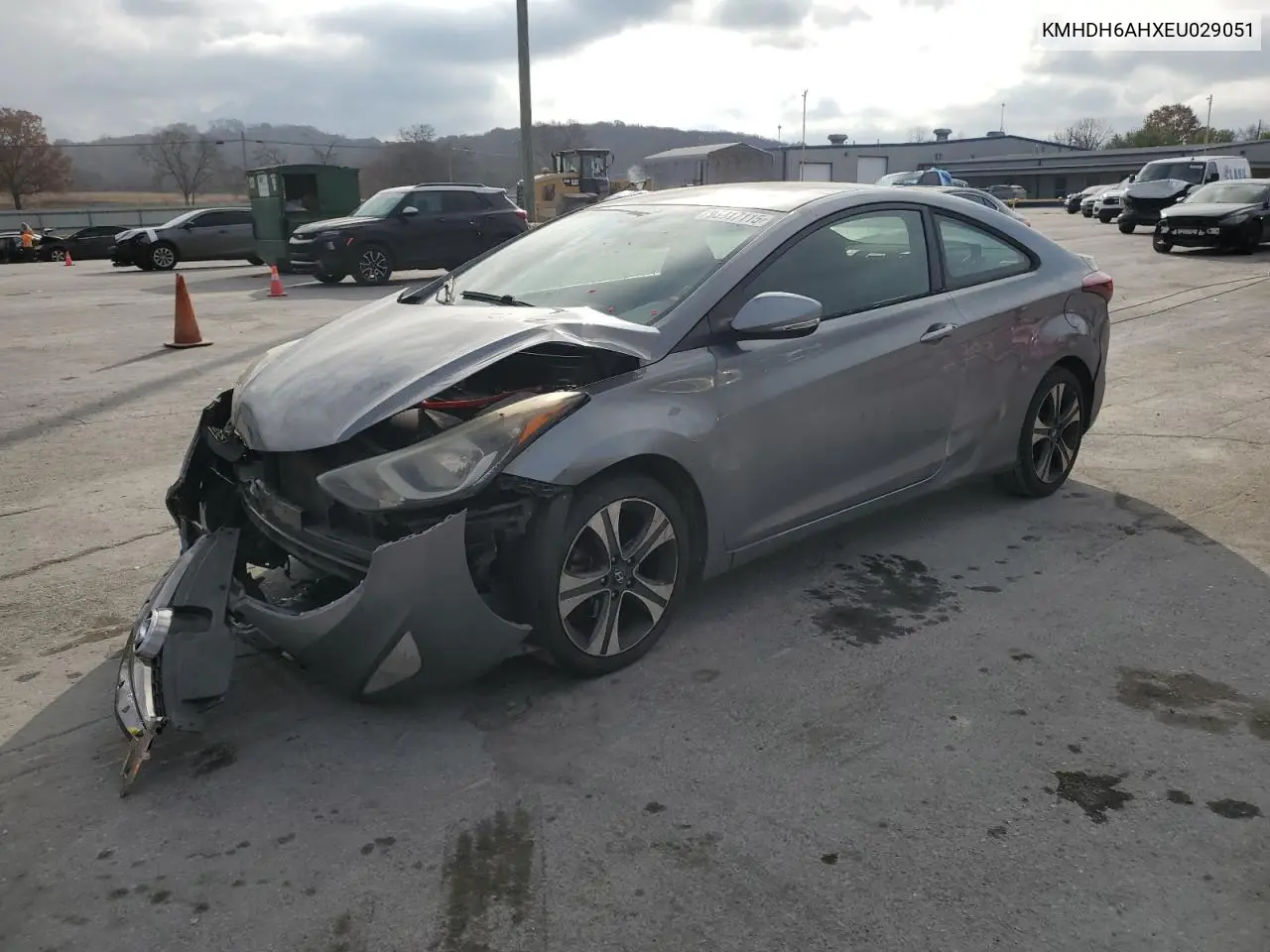 KMHDH6AHXEU029051 2014 Hyundai Elantra Coupe Gs