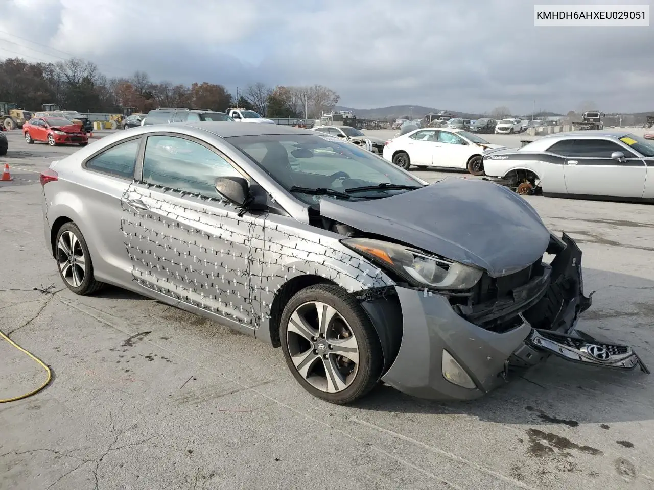 KMHDH6AHXEU029051 2014 Hyundai Elantra Coupe Gs