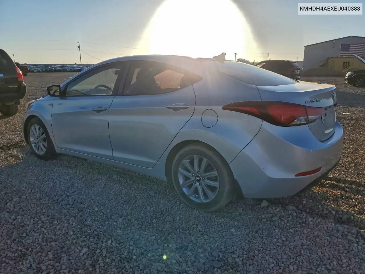 KMHDH4AEXEU040383 2014 Hyundai Elantra Se