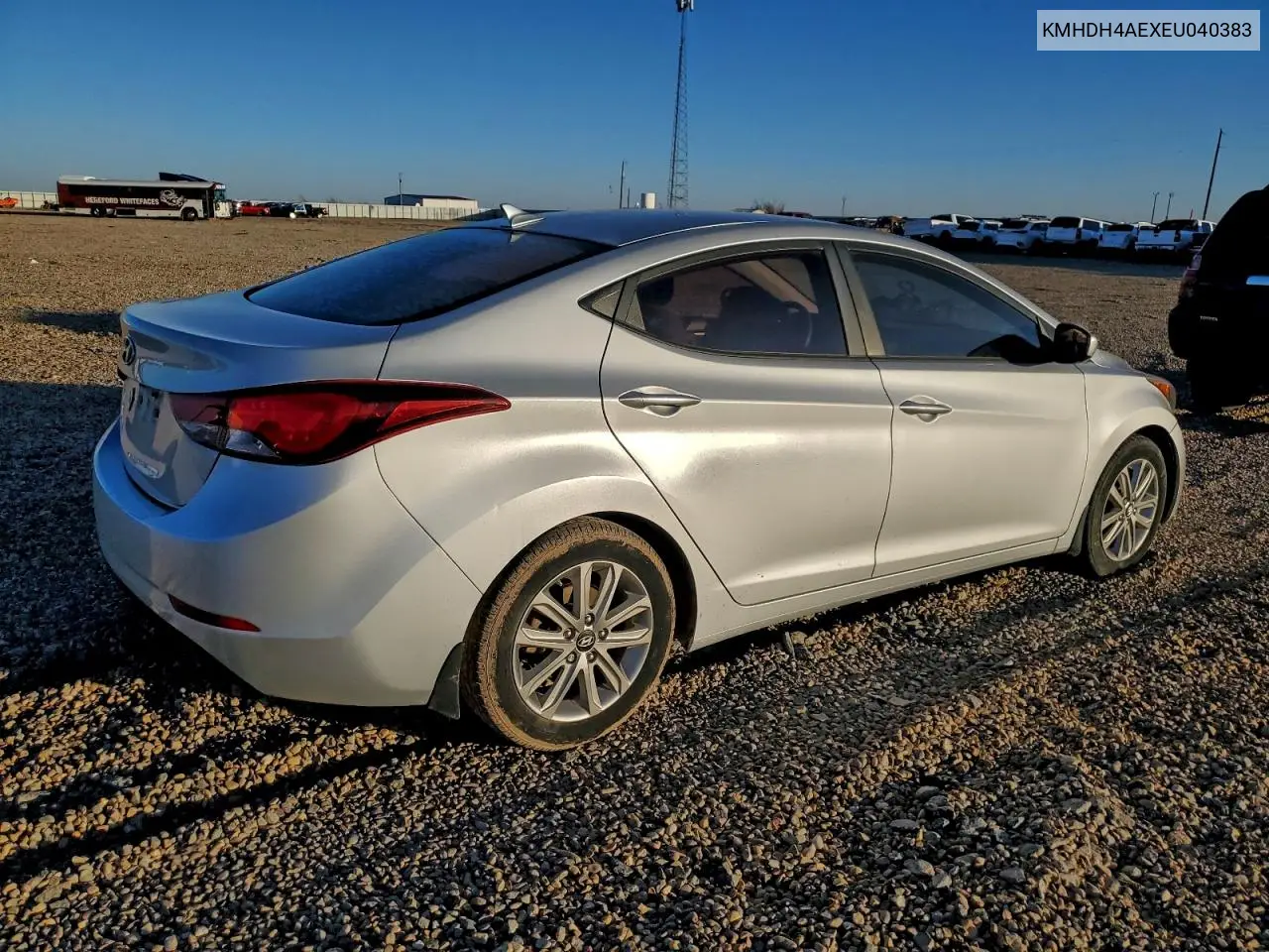 KMHDH4AEXEU040383 2014 Hyundai Elantra Se