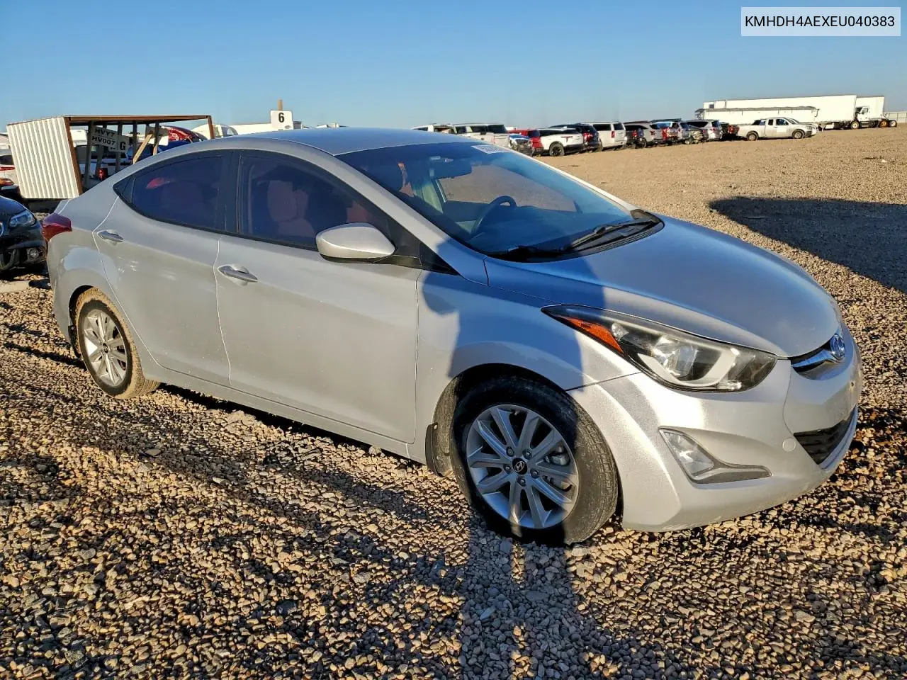 KMHDH4AEXEU040383 2014 Hyundai Elantra Se