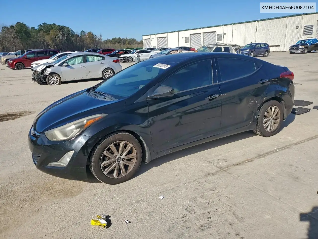 KMHDH4AE6EU087104 2014 Hyundai Elantra Se