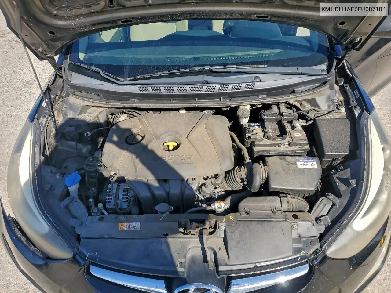 KMHDH4AE6EU087104 2014 Hyundai Elantra Se