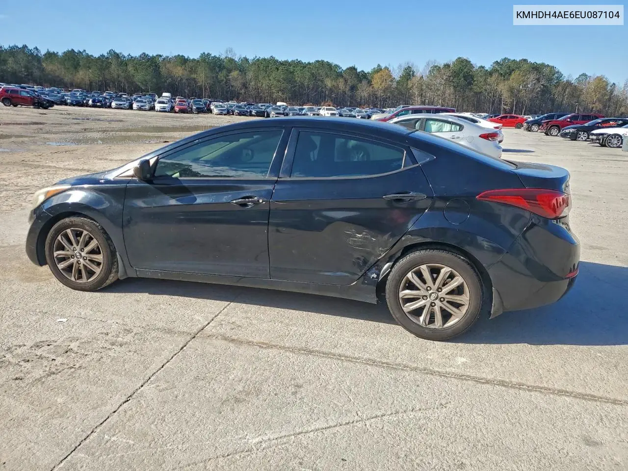 KMHDH4AE6EU087104 2014 Hyundai Elantra Se