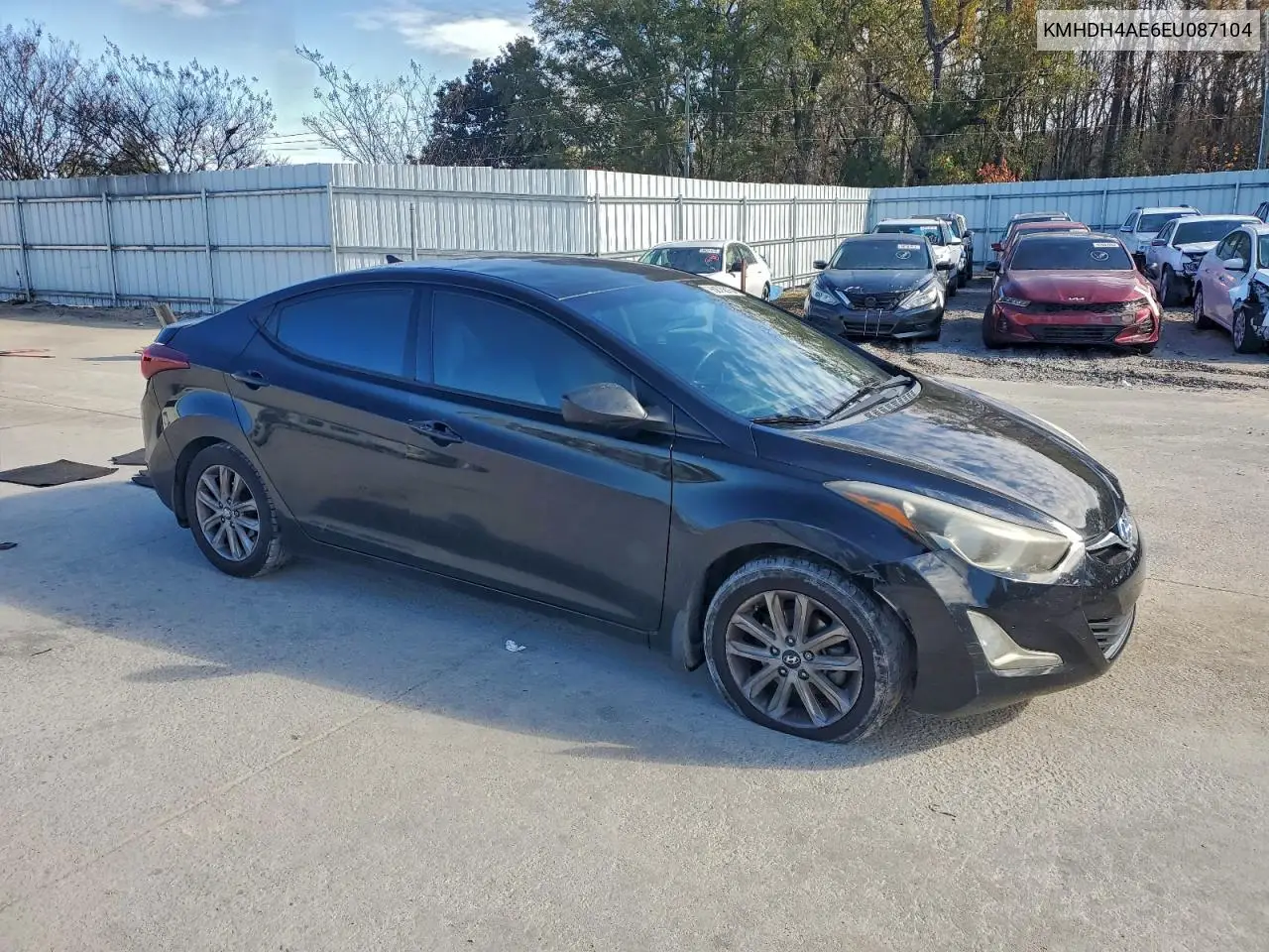 KMHDH4AE6EU087104 2014 Hyundai Elantra Se