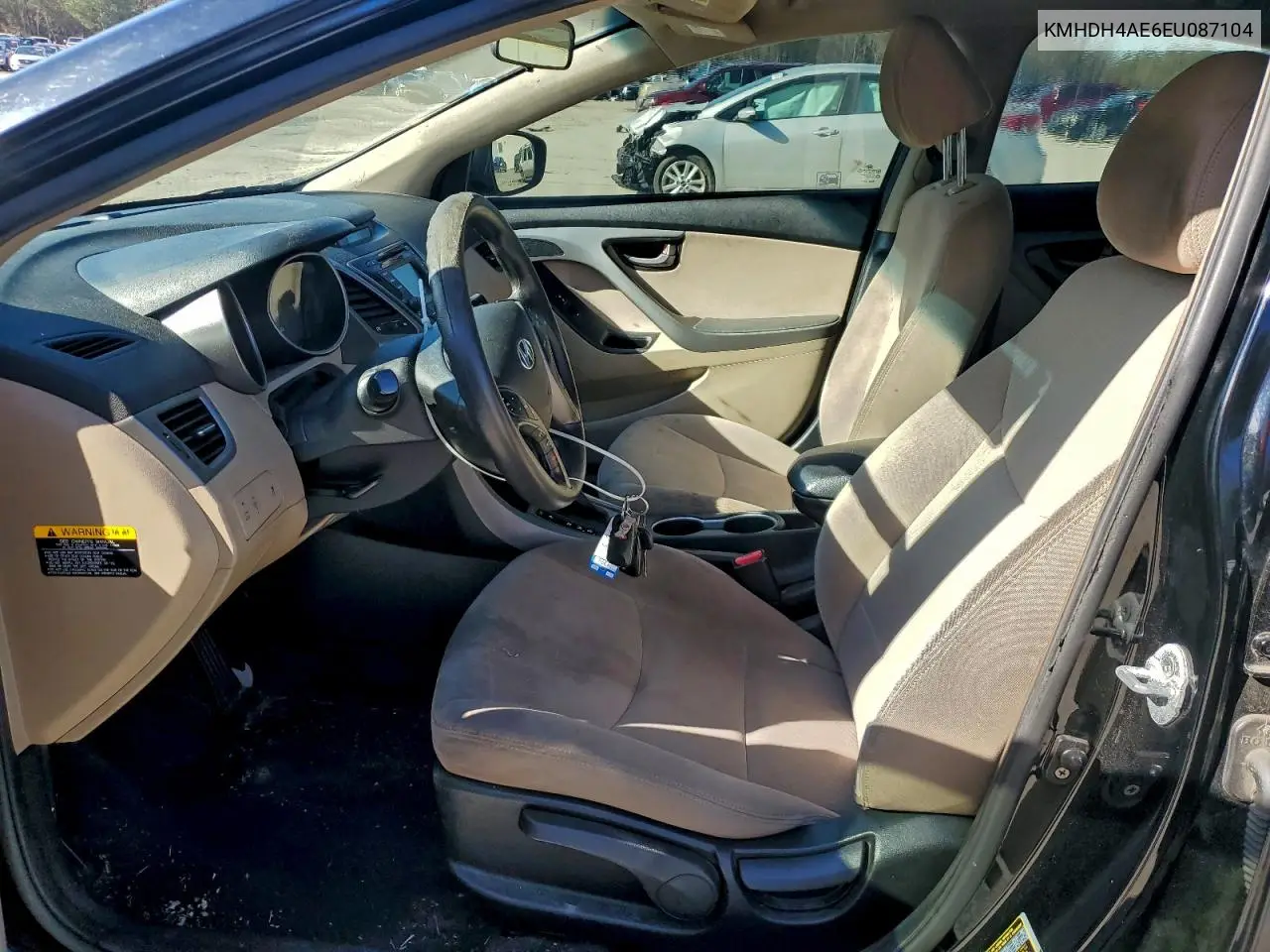 KMHDH4AE6EU087104 2014 Hyundai Elantra Se