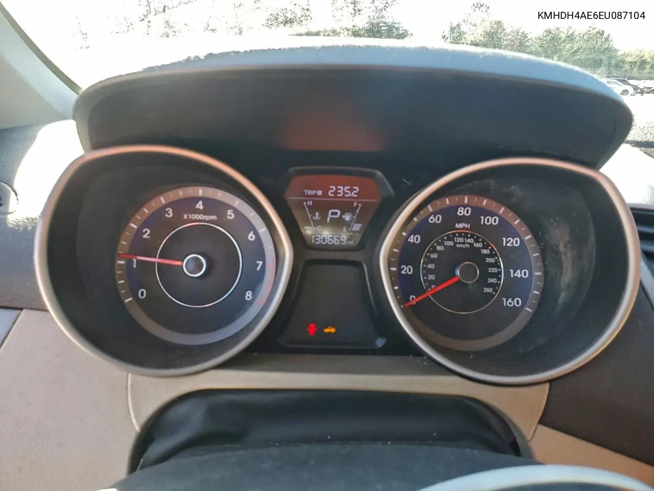 KMHDH4AE6EU087104 2014 Hyundai Elantra Se
