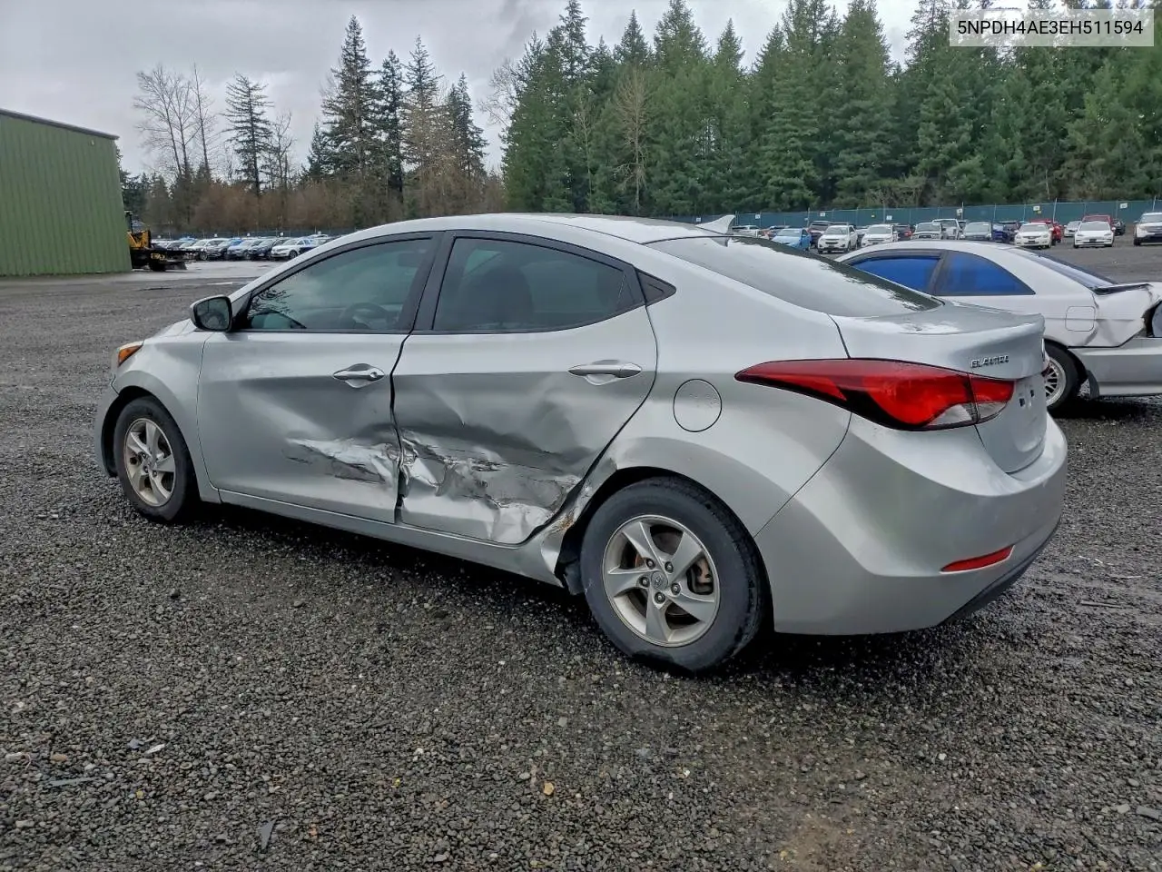5NPDH4AE3EH511594 2014 Hyundai Elantra Se
