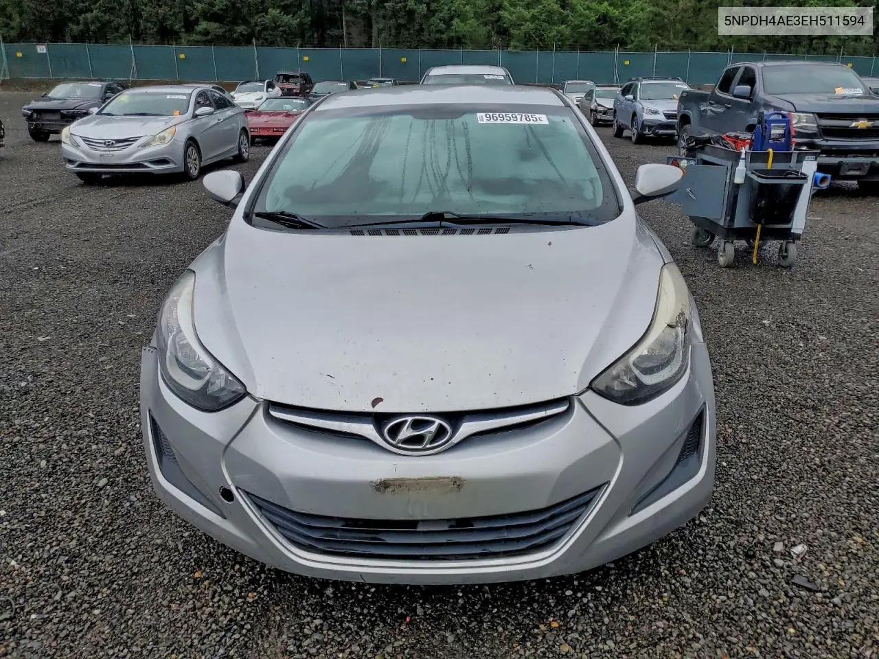 5NPDH4AE3EH511594 2014 Hyundai Elantra Se