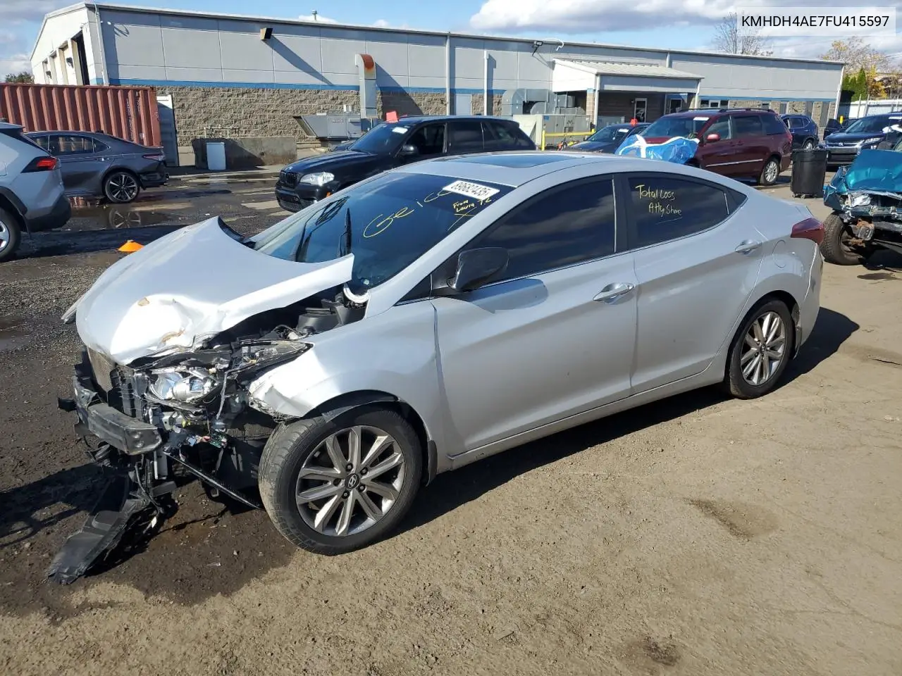 KMHDH4AE7FU415597 2015 Hyundai Elantra Se