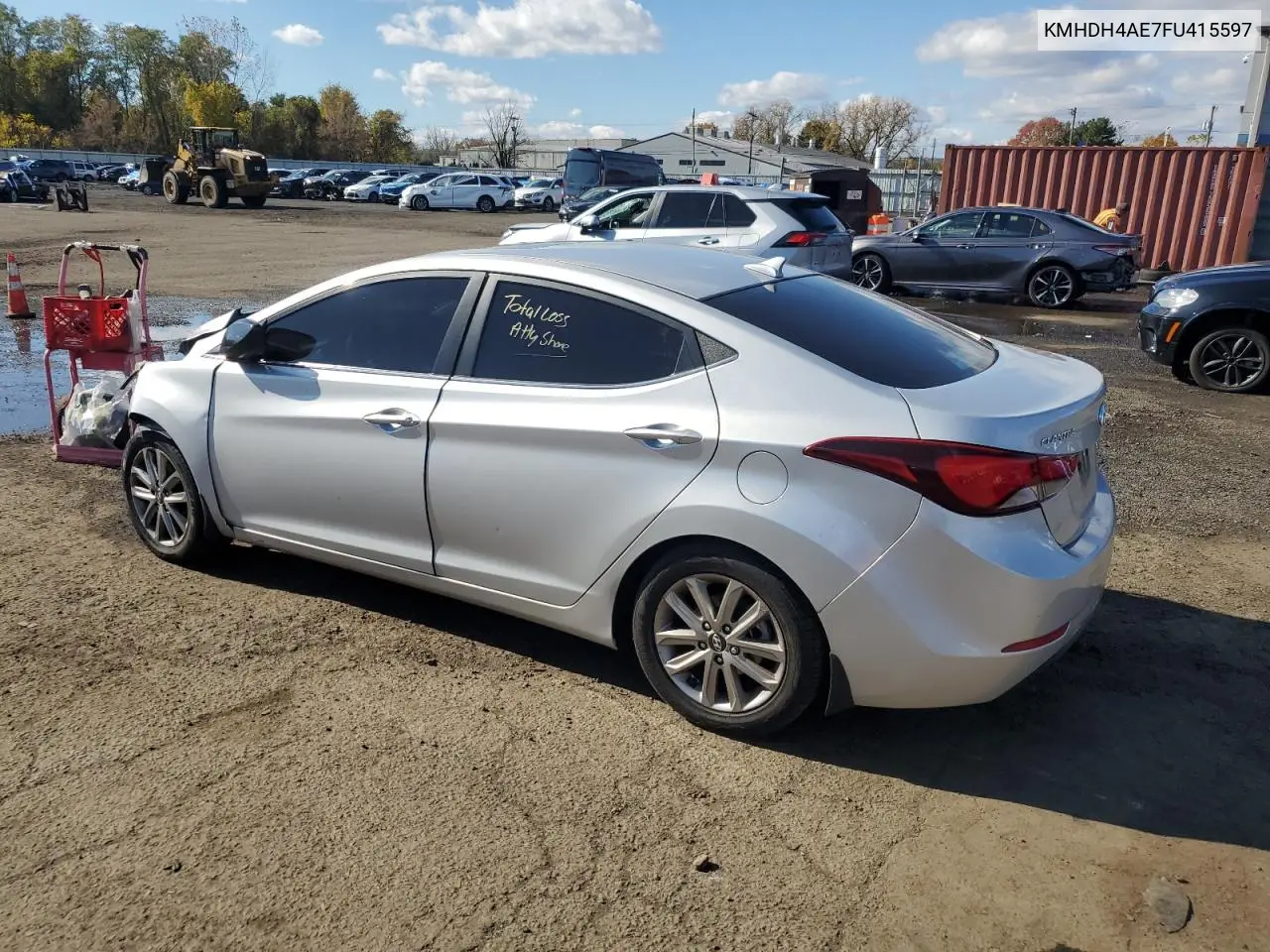 KMHDH4AE7FU415597 2015 Hyundai Elantra Se