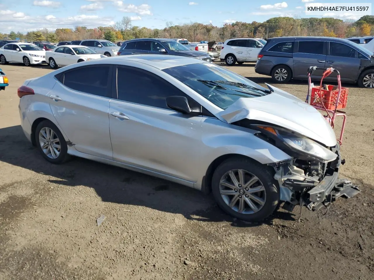 KMHDH4AE7FU415597 2015 Hyundai Elantra Se