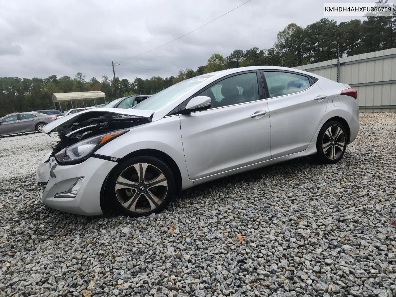 KMHDH4AHXFU366759 2015 Hyundai Elantra Se