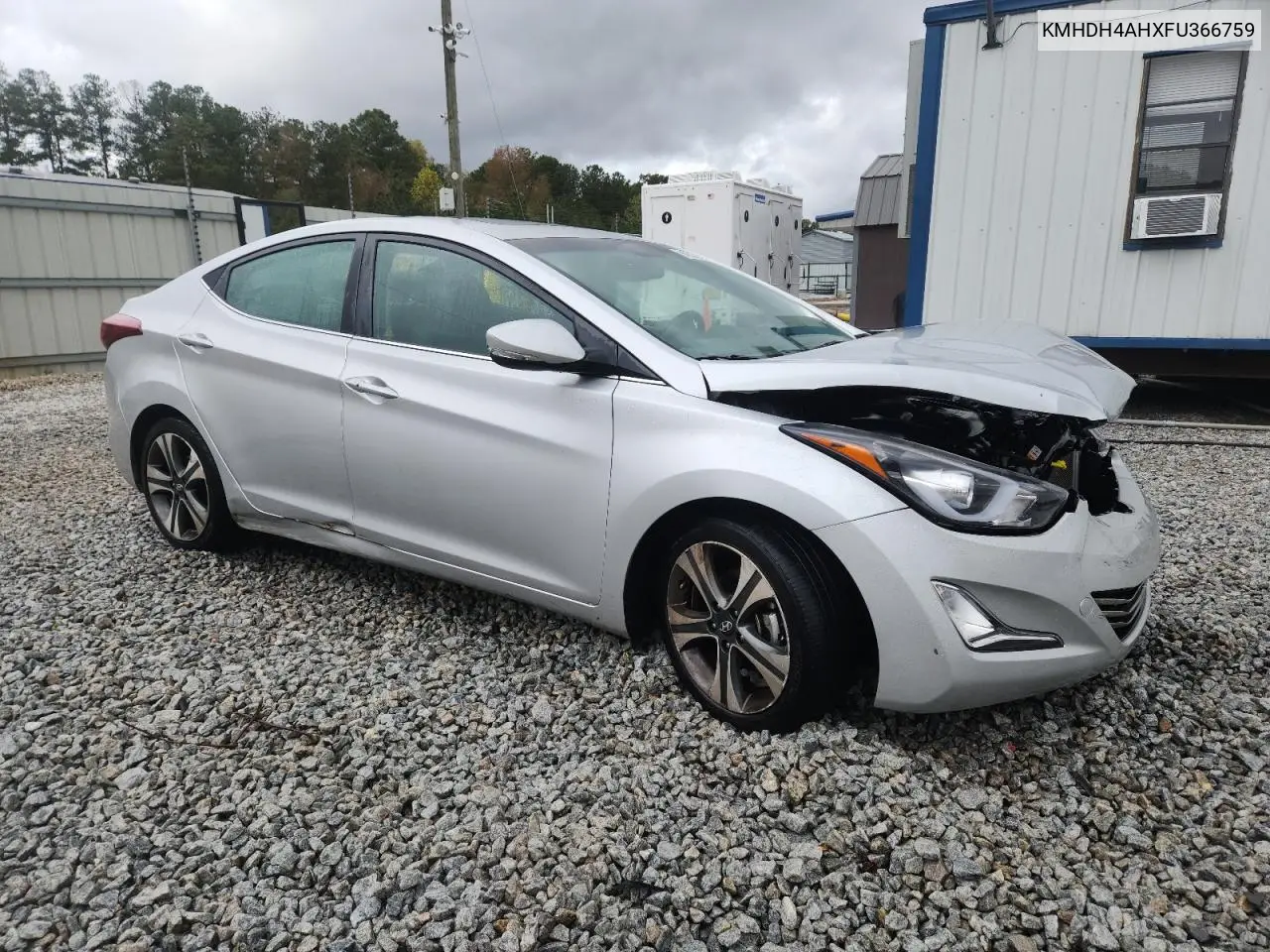 KMHDH4AHXFU366759 2015 Hyundai Elantra Se