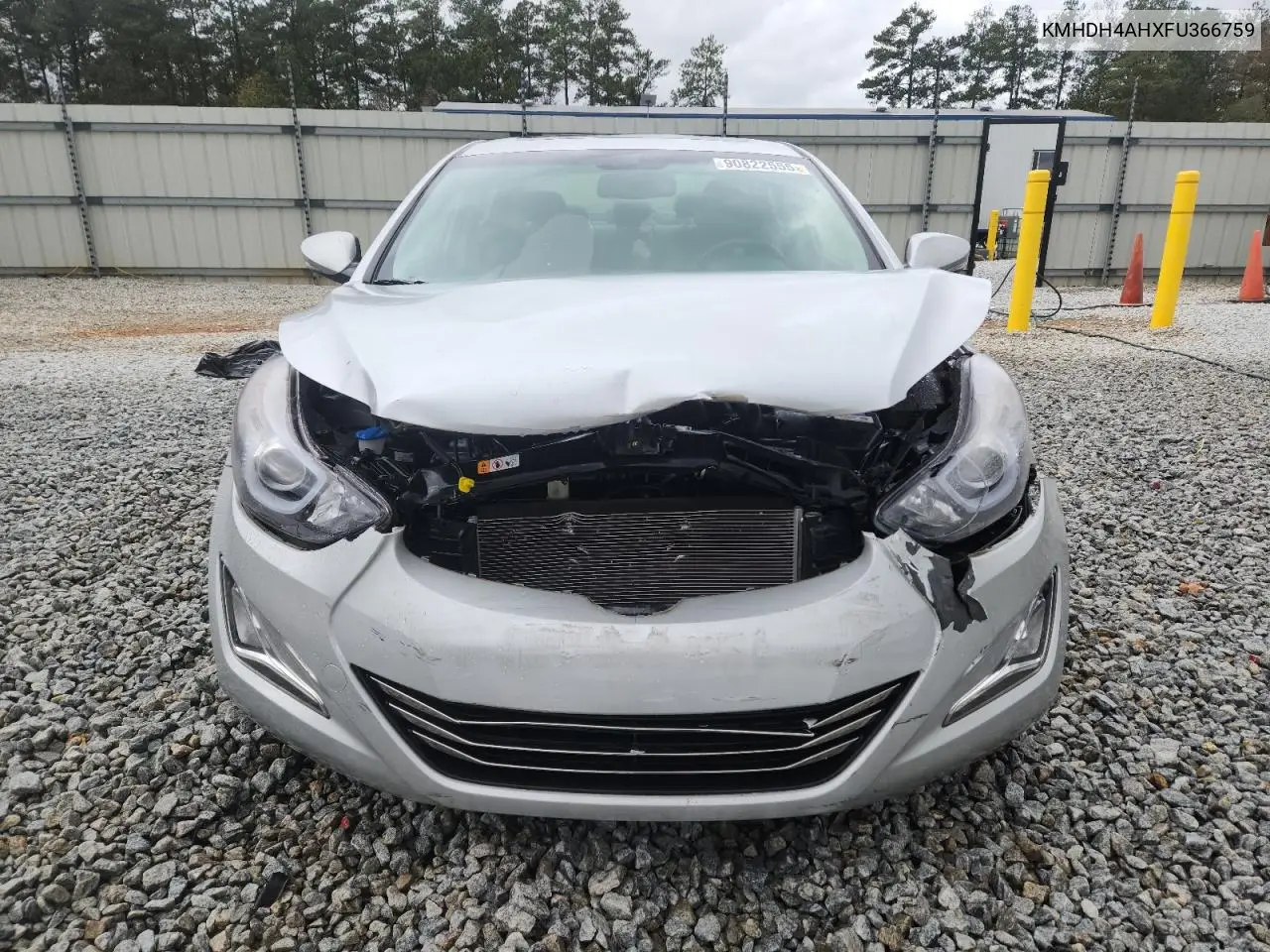 KMHDH4AHXFU366759 2015 Hyundai Elantra Se