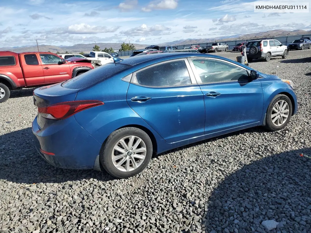 KMHDH4AE0FU311114 2015 Hyundai Elantra Se