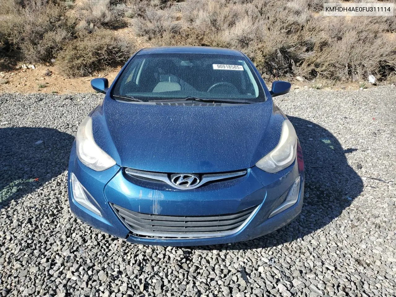 KMHDH4AE0FU311114 2015 Hyundai Elantra Se