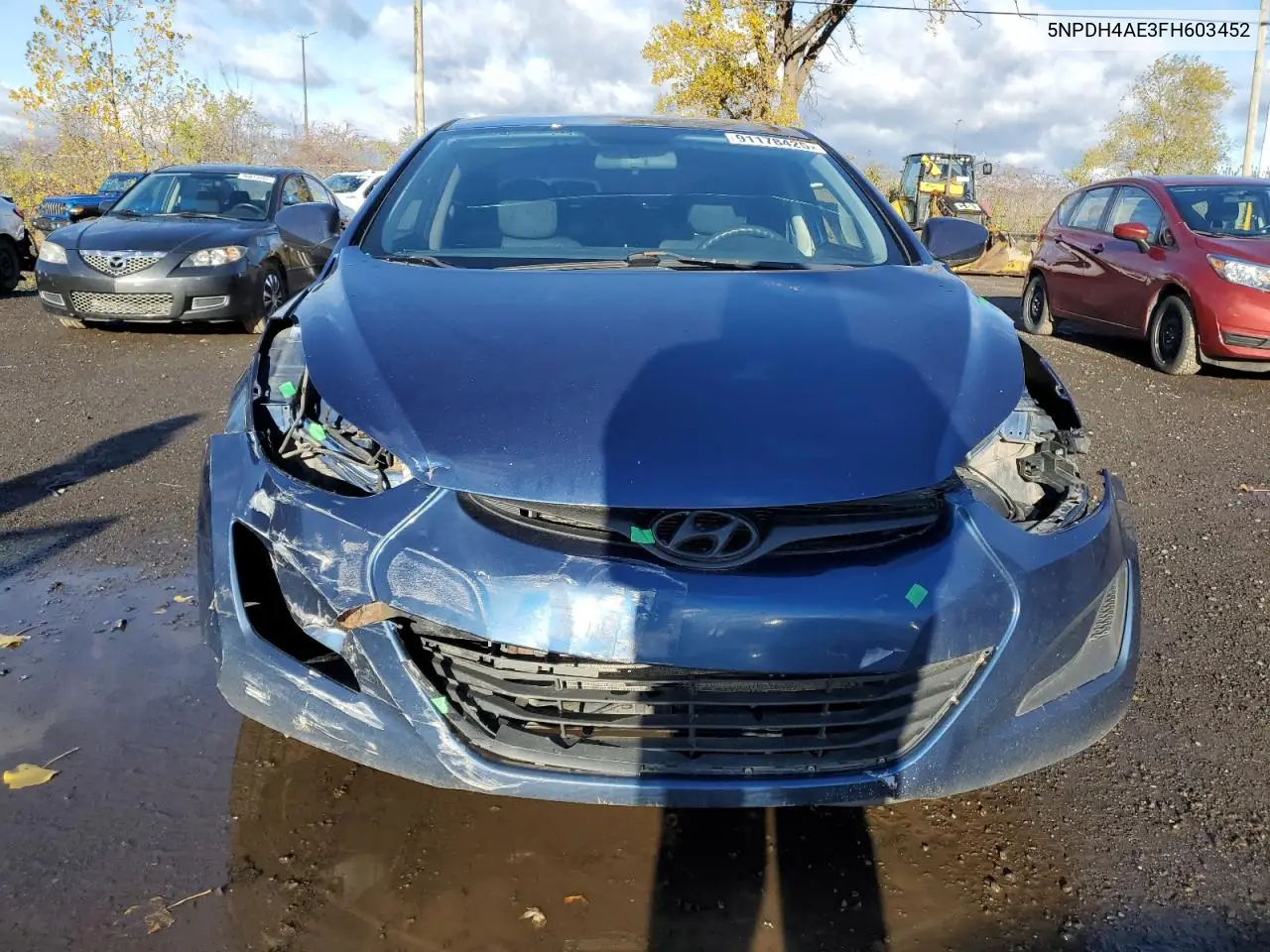 5NPDH4AE3FH603452 2015 Hyundai Elantra Se