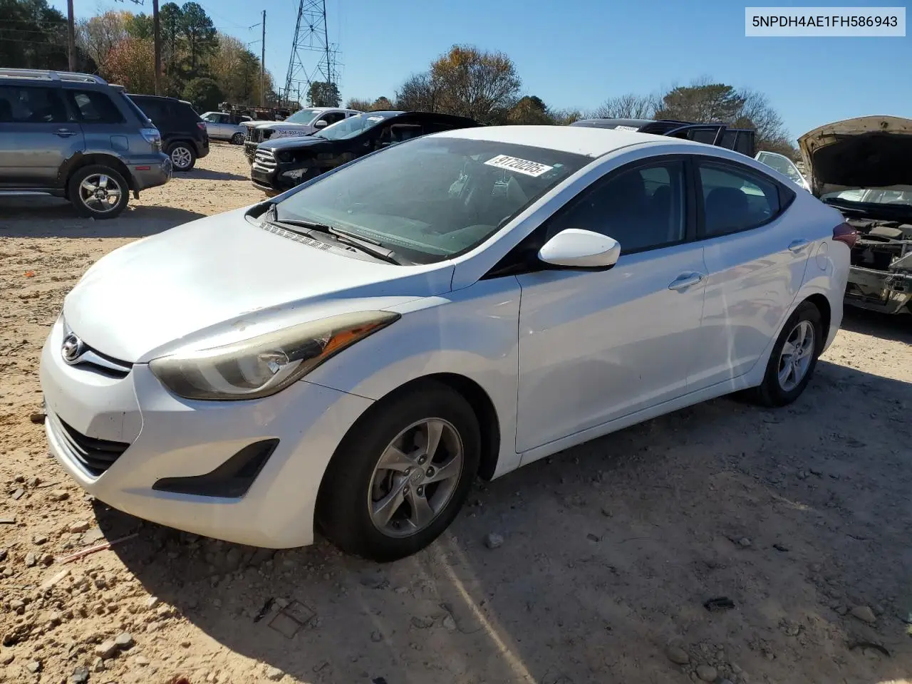 5NPDH4AE1FH586943 2015 Hyundai Elantra Se
