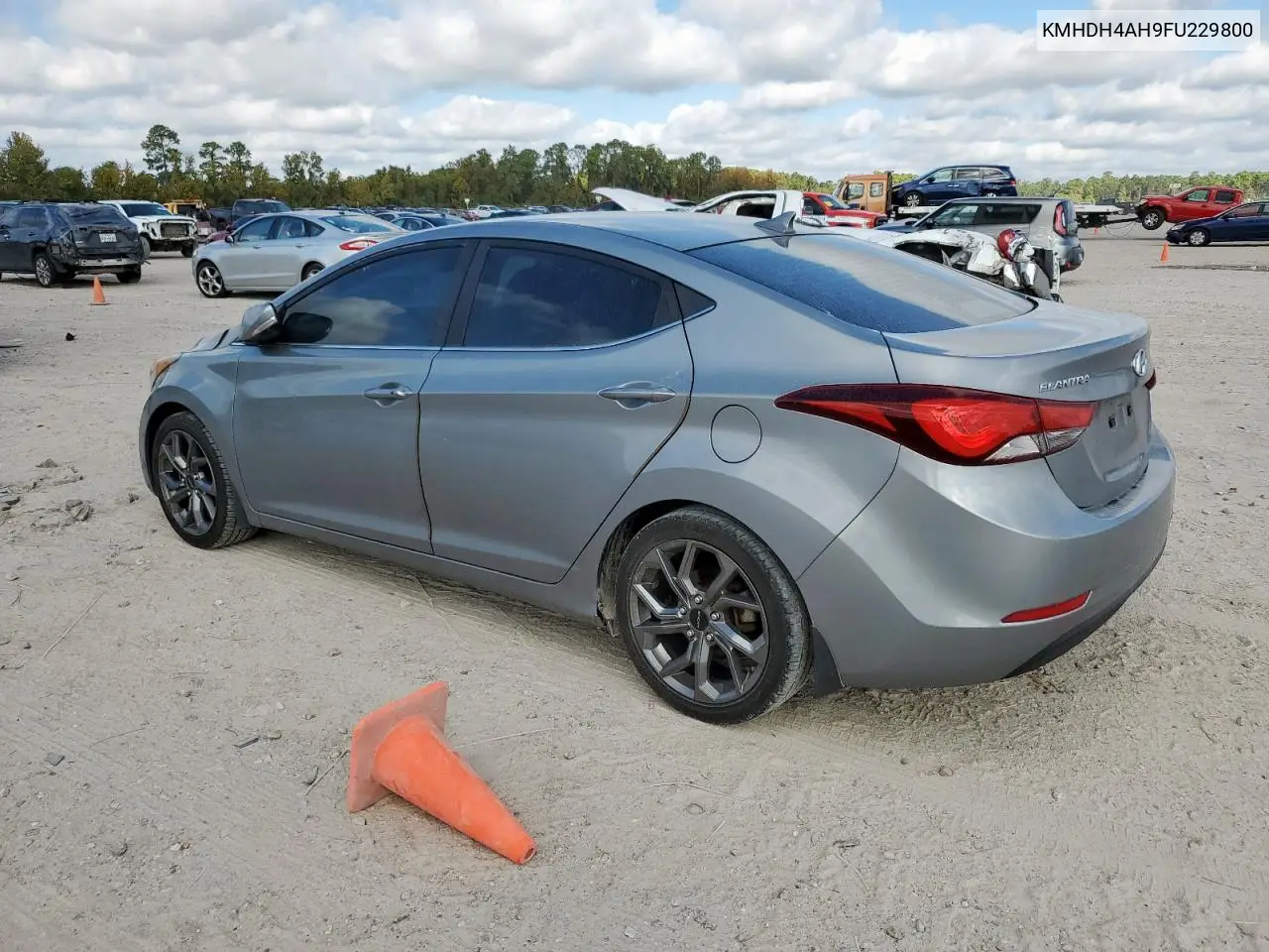 KMHDH4AH9FU229800 2015 Hyundai Elantra Se
