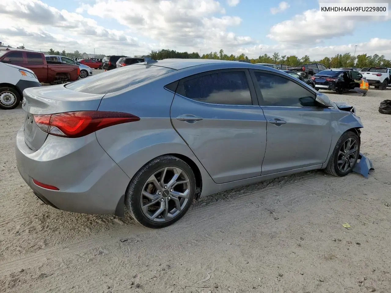 KMHDH4AH9FU229800 2015 Hyundai Elantra Se