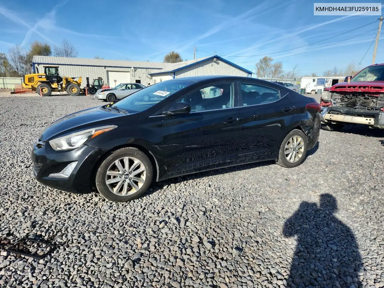 KMHDH4AE3FU259185 2015 Hyundai Elantra Se