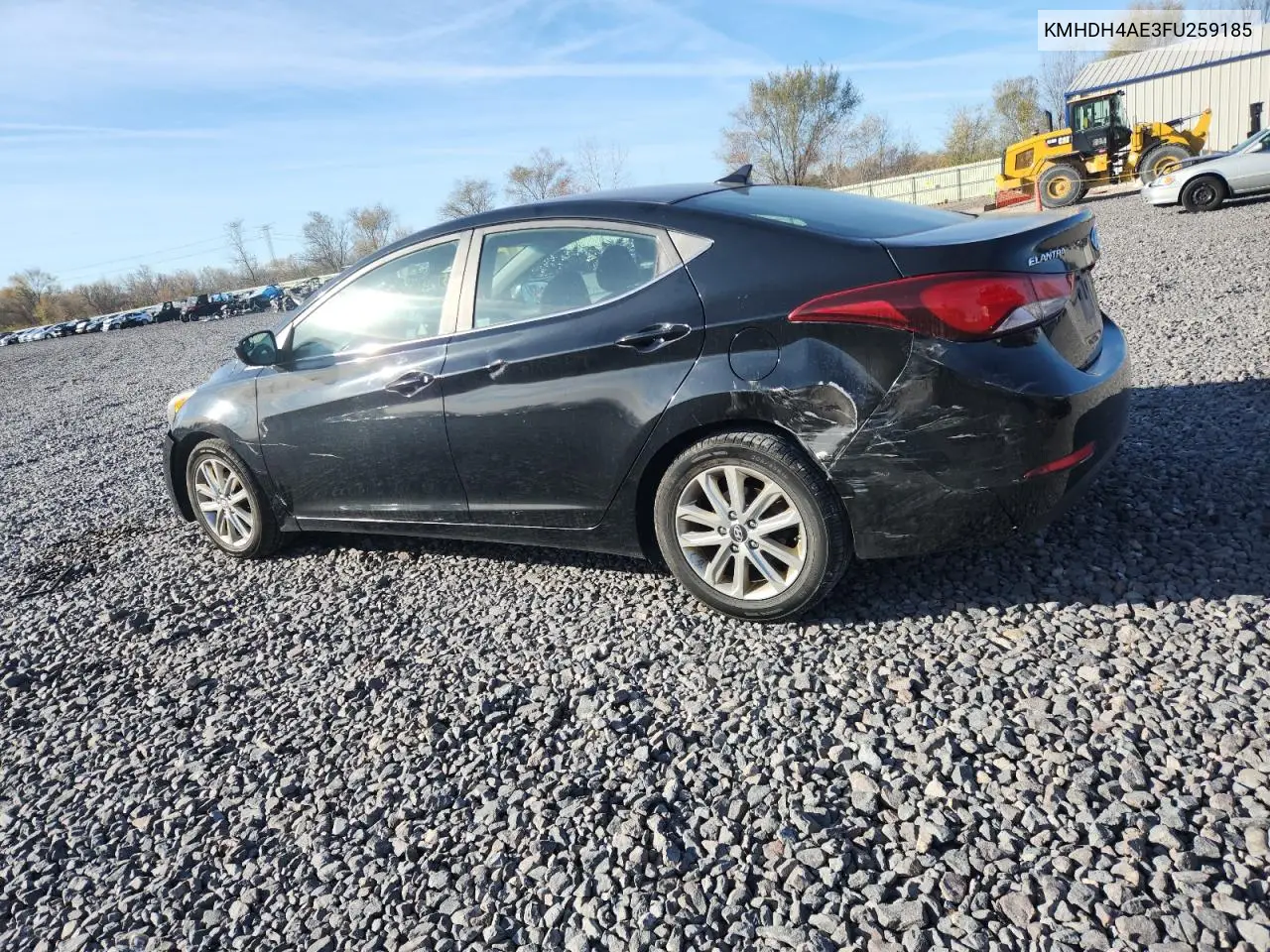 KMHDH4AE3FU259185 2015 Hyundai Elantra Se