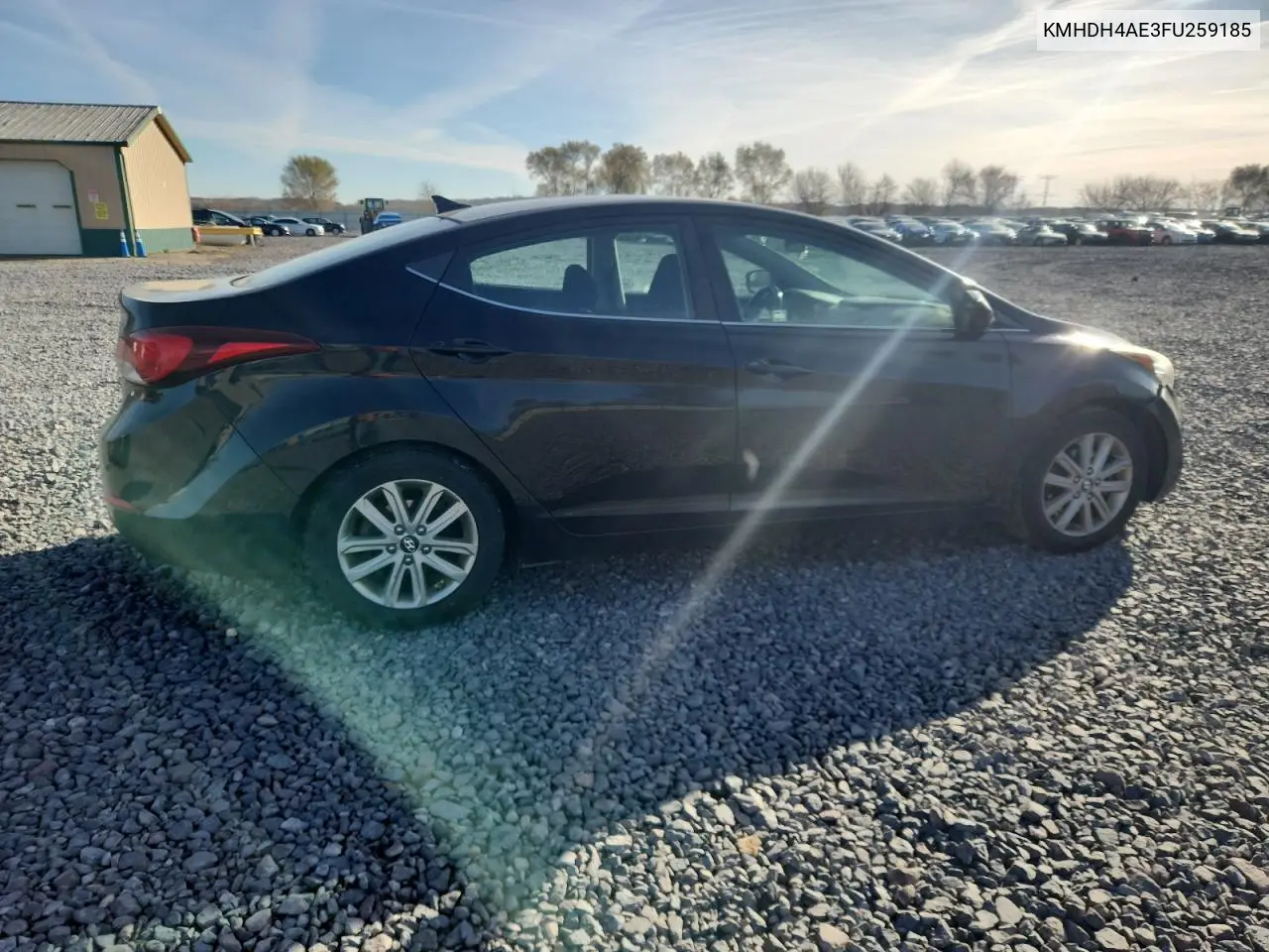 KMHDH4AE3FU259185 2015 Hyundai Elantra Se