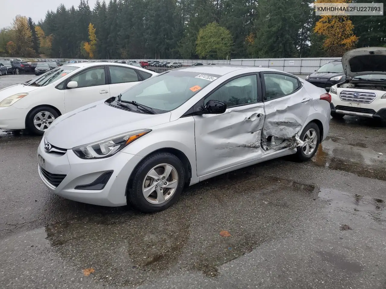 KMHDH4AE2FU227893 2015 Hyundai Elantra Se