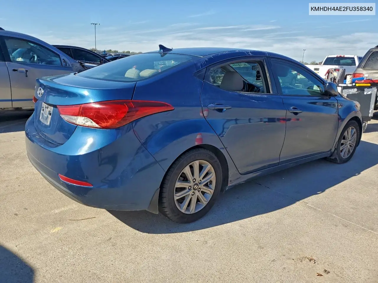 KMHDH4AE2FU358340 2015 Hyundai Elantra Se