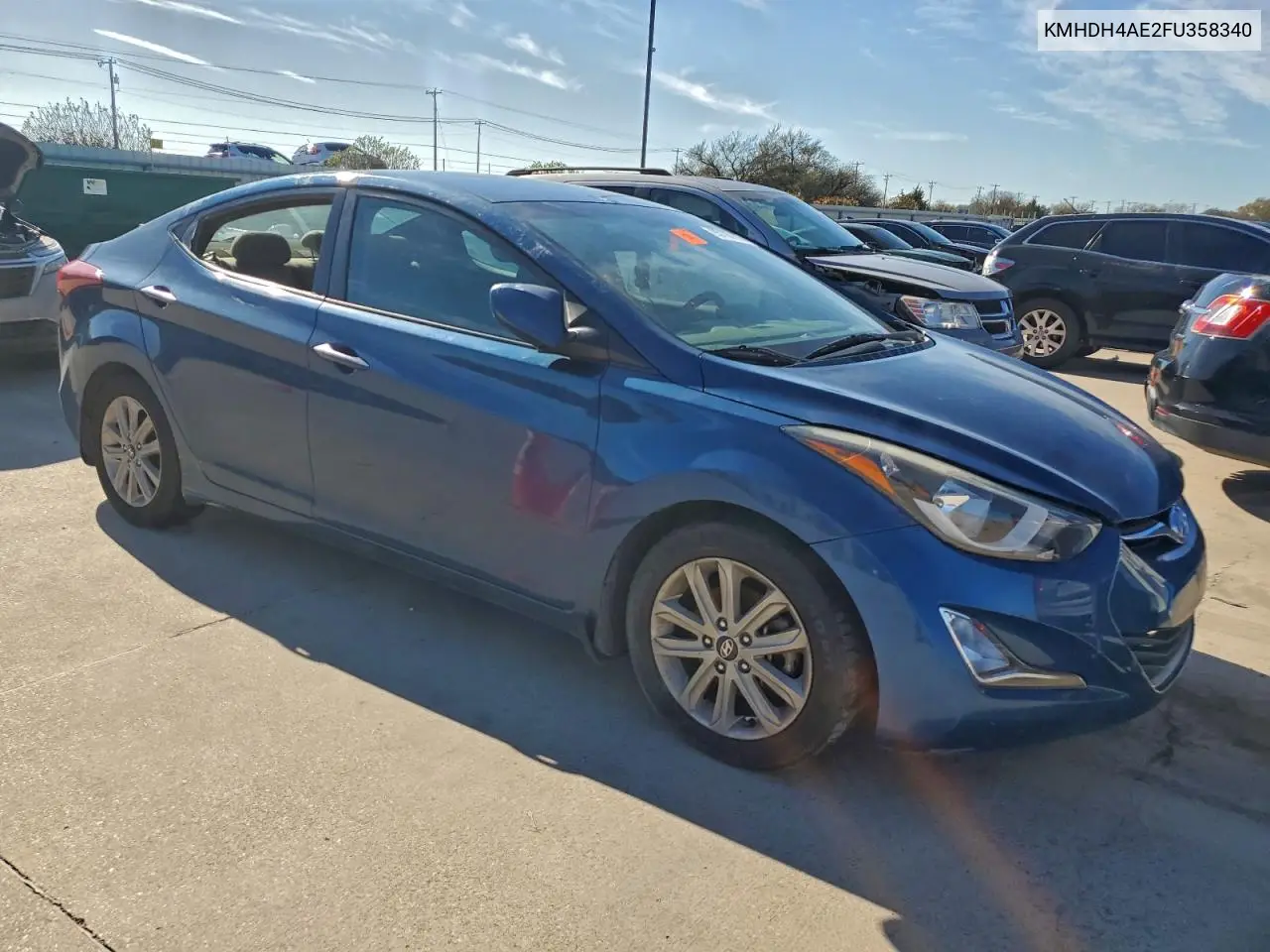 KMHDH4AE2FU358340 2015 Hyundai Elantra Se