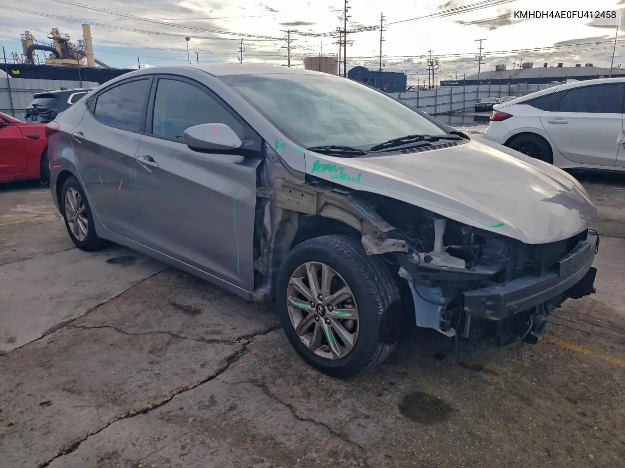 KMHDH4AE0FU412458 2015 Hyundai Elantra Se