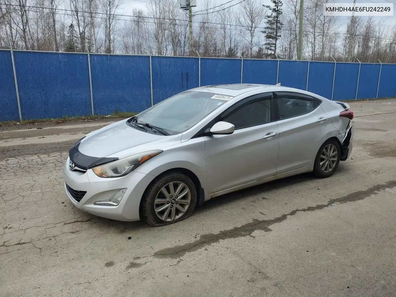 KMHDH4AE6FU242249 2015 Hyundai Elantra Se