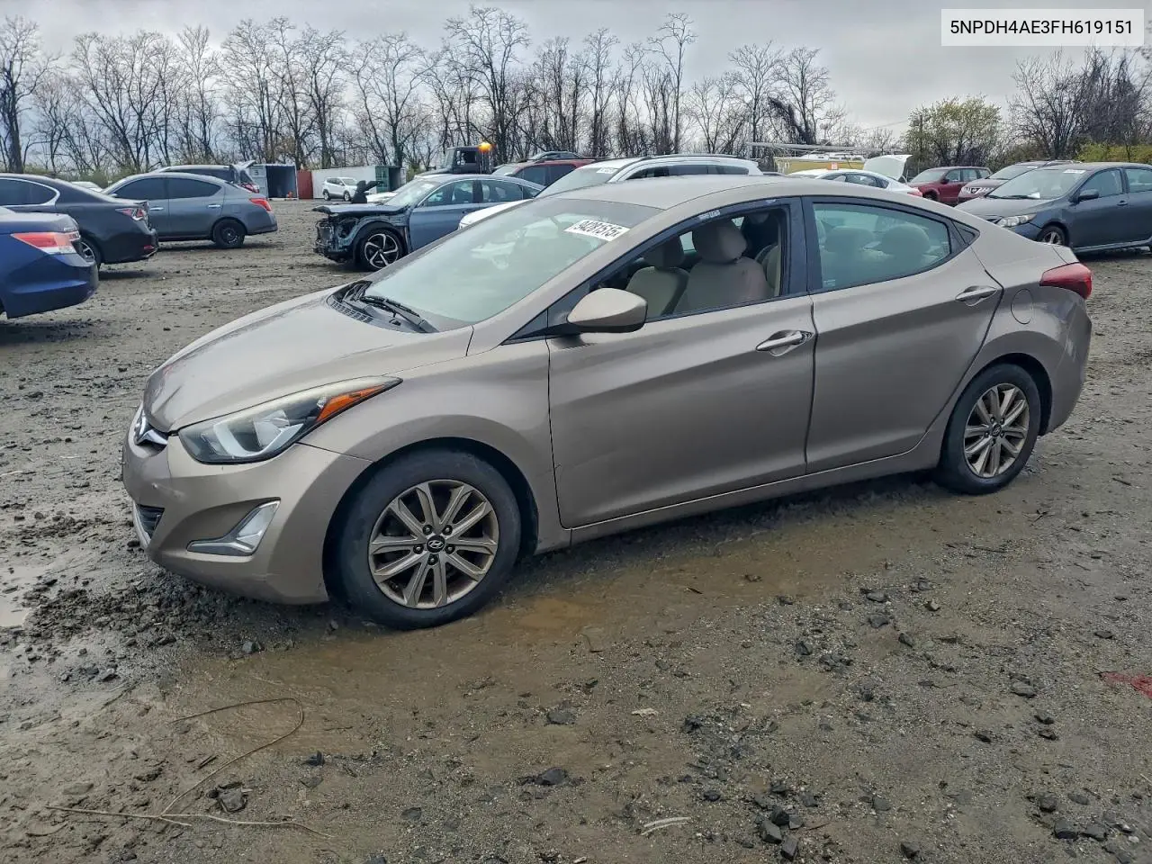 5NPDH4AE3FH619151 2015 Hyundai Elantra Se