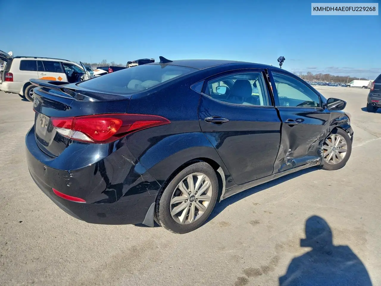 KMHDH4AE0FU229268 2015 Hyundai Elantra Se