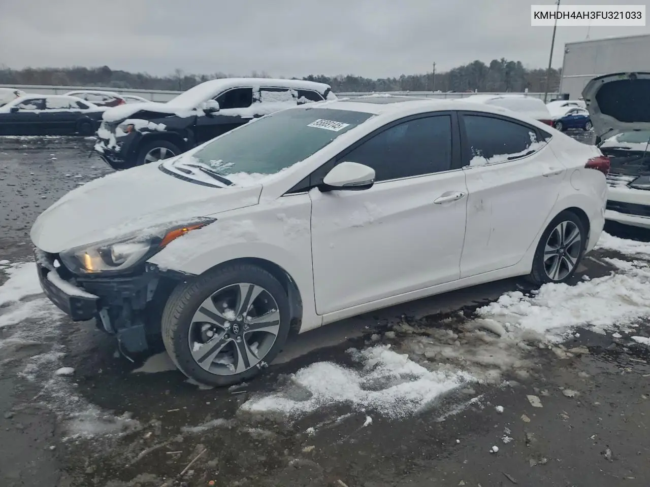 KMHDH4AH3FU321033 2015 Hyundai Elantra Se