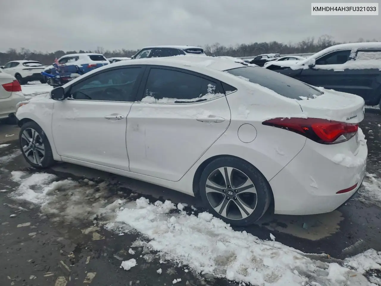 KMHDH4AH3FU321033 2015 Hyundai Elantra Se