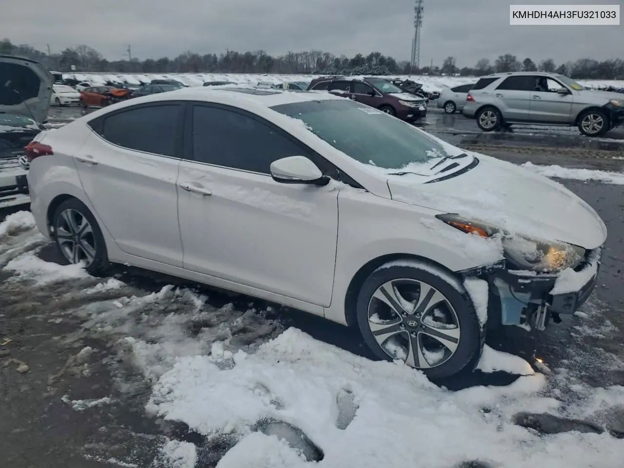 KMHDH4AH3FU321033 2015 Hyundai Elantra Se
