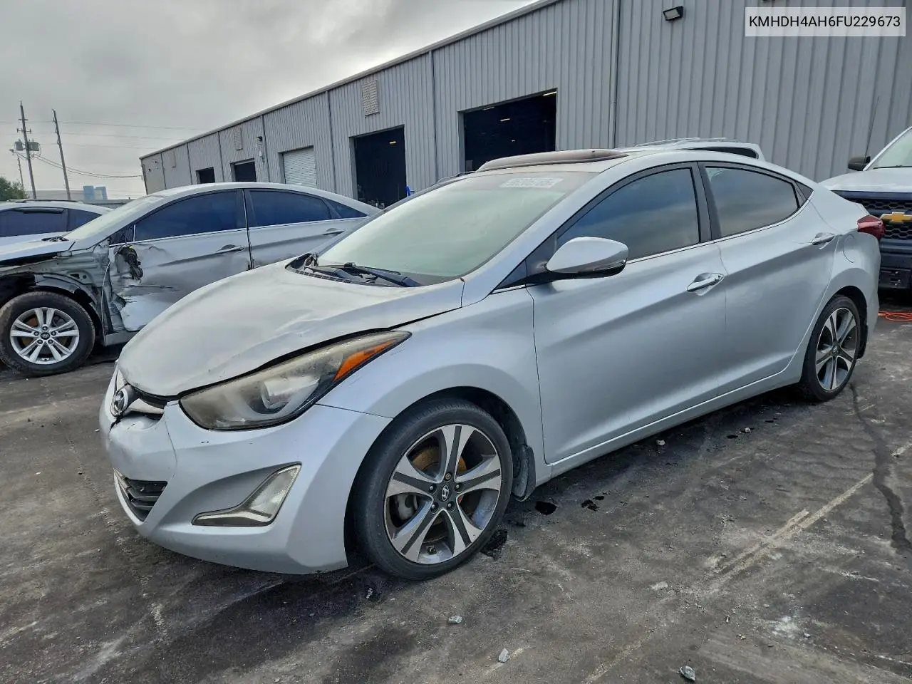 KMHDH4AH6FU229673 2015 Hyundai Elantra Se