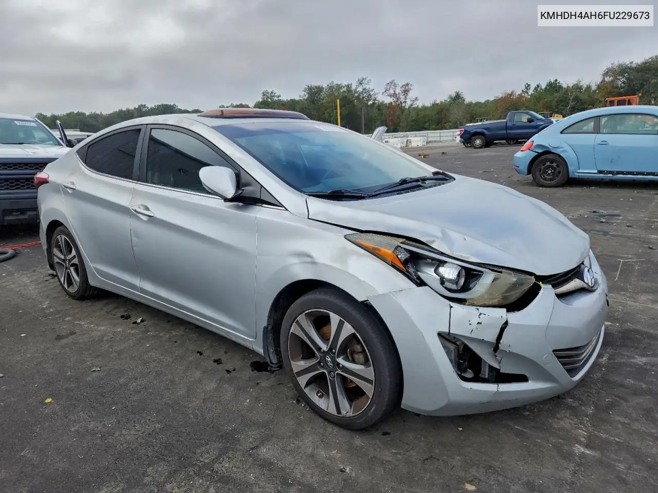 KMHDH4AH6FU229673 2015 Hyundai Elantra Se