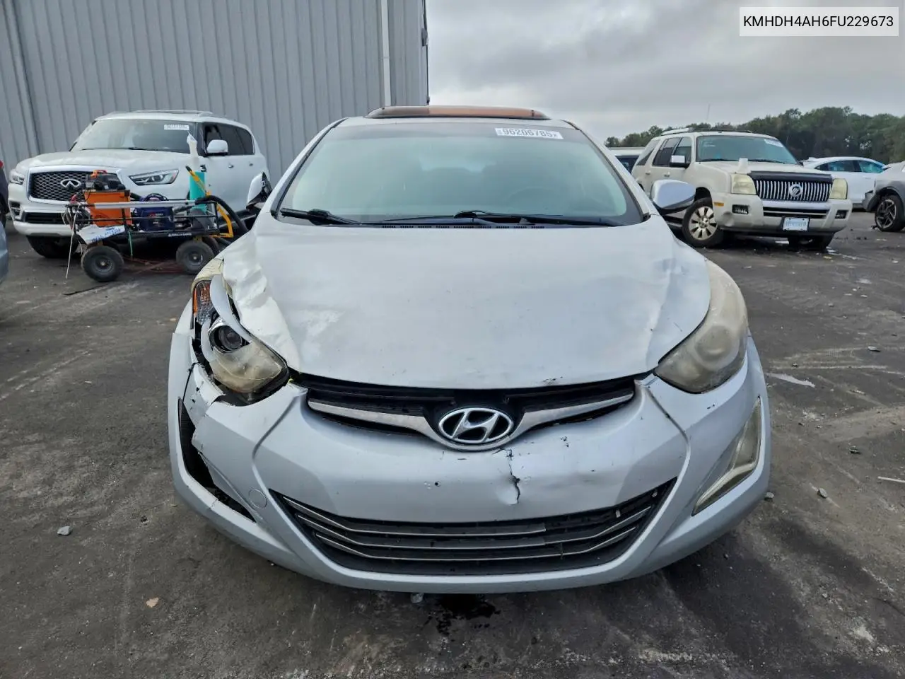 KMHDH4AH6FU229673 2015 Hyundai Elantra Se