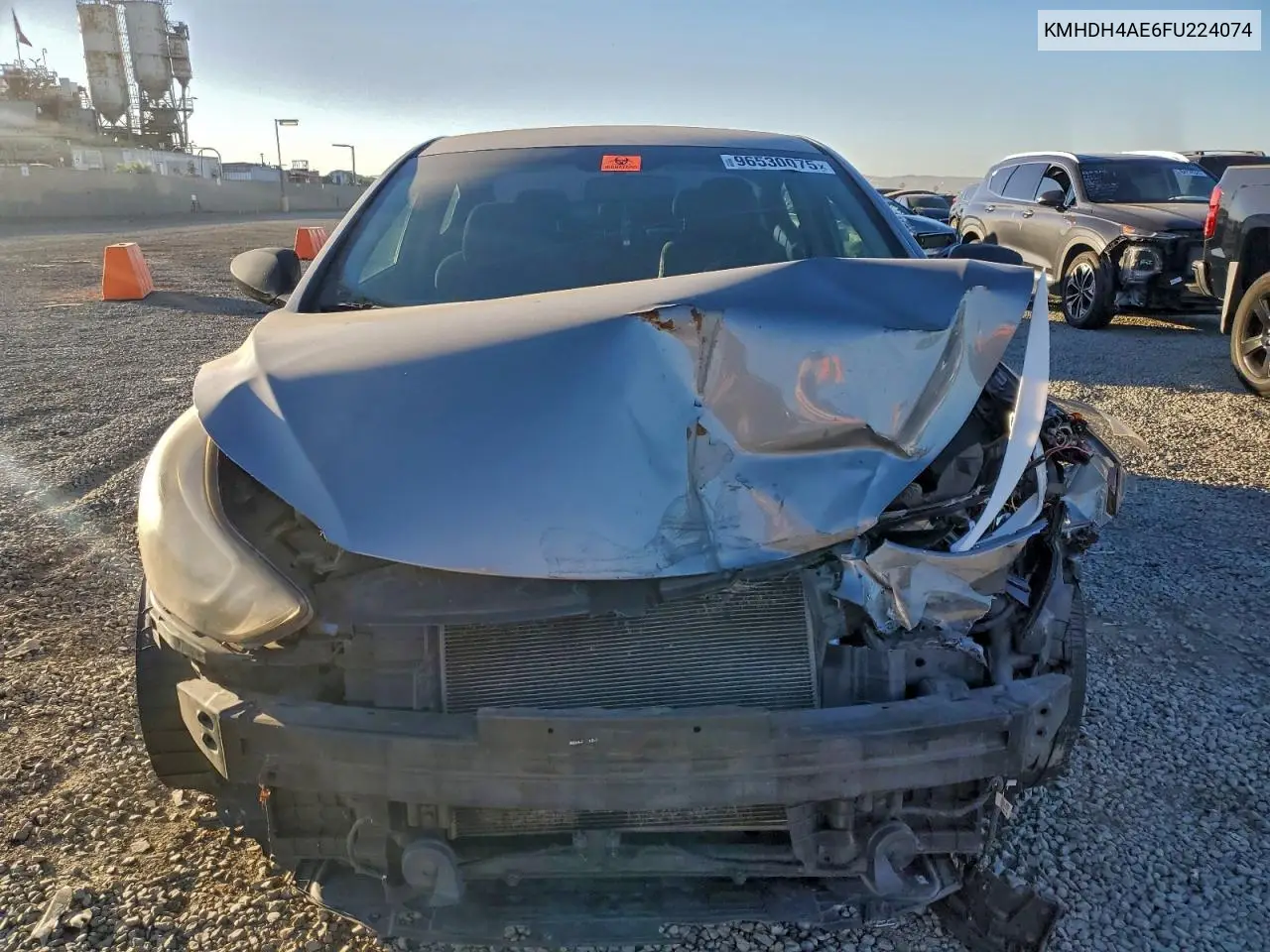 KMHDH4AE6FU224074 2015 Hyundai Elantra Se