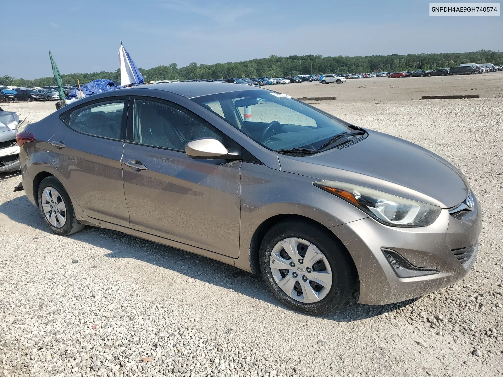 2016 Hyundai Elantra Se VIN: 5NPDH4AE9GH740574 Lot: 59312364