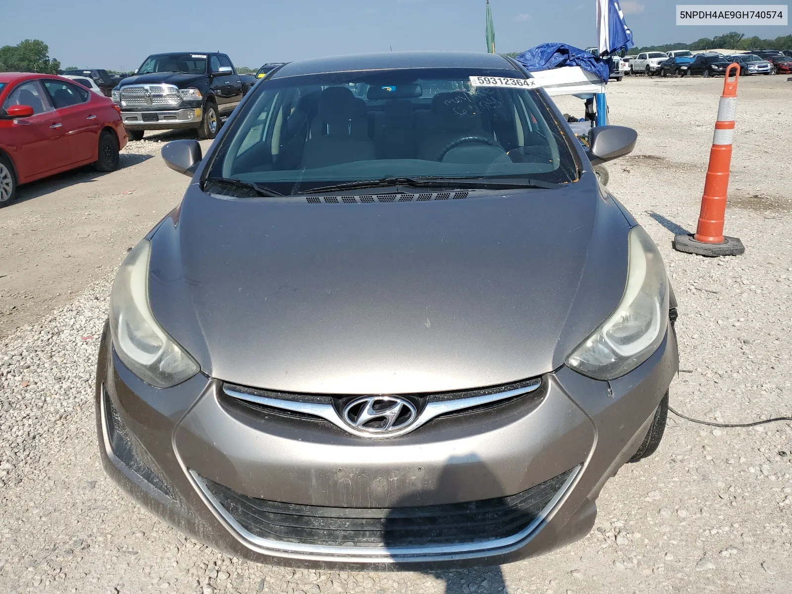 2016 Hyundai Elantra Se VIN: 5NPDH4AE9GH740574 Lot: 59312364