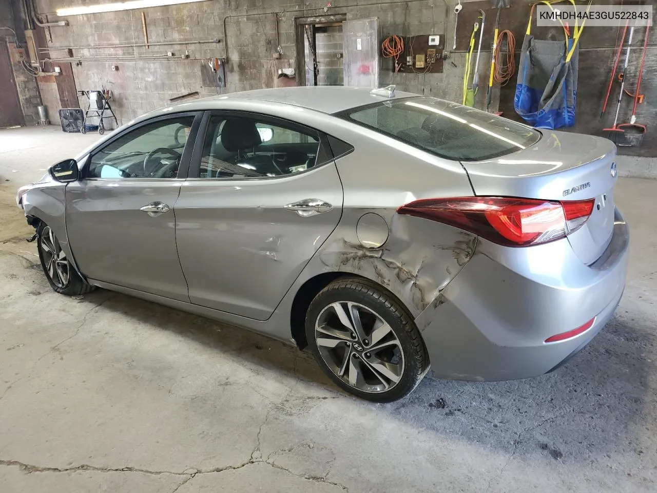 2016 Hyundai Elantra Se VIN: KMHDH4AE3GU522843 Lot: 68539264