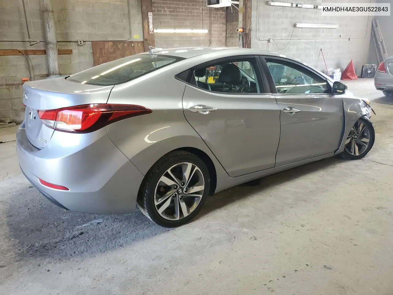 2016 Hyundai Elantra Se VIN: KMHDH4AE3GU522843 Lot: 68539264